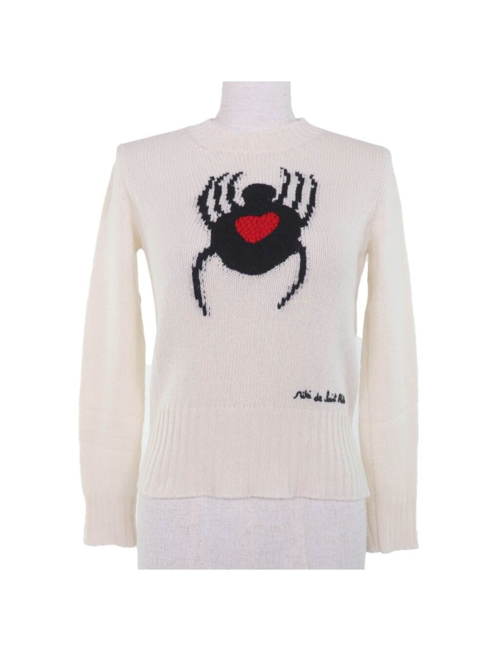 Dior Cashmere Spider Long Sleeve Knit White 38 Sweater